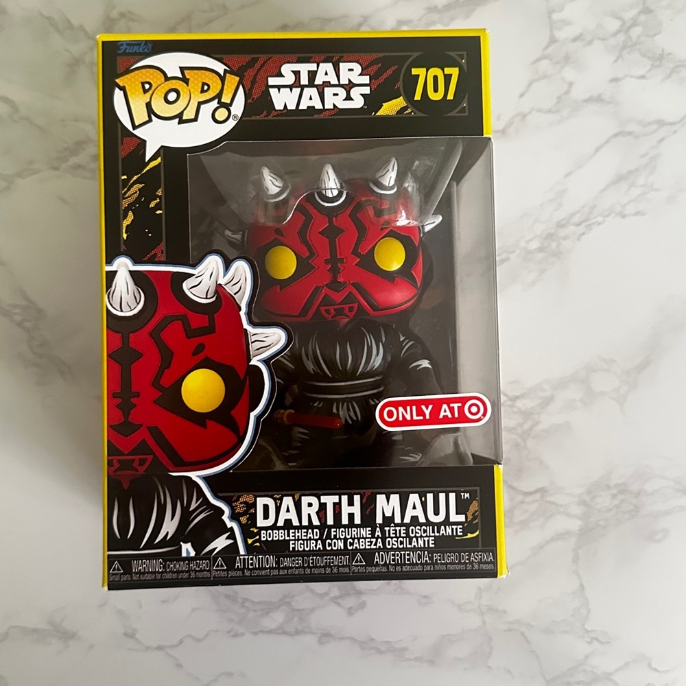 Funko Pop! Star Wars Darth Maul Action Figure - Red, Black, Yellow